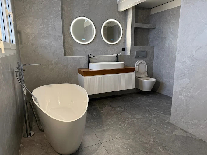 Salle de bain réalisée par ENBAK Sàrl